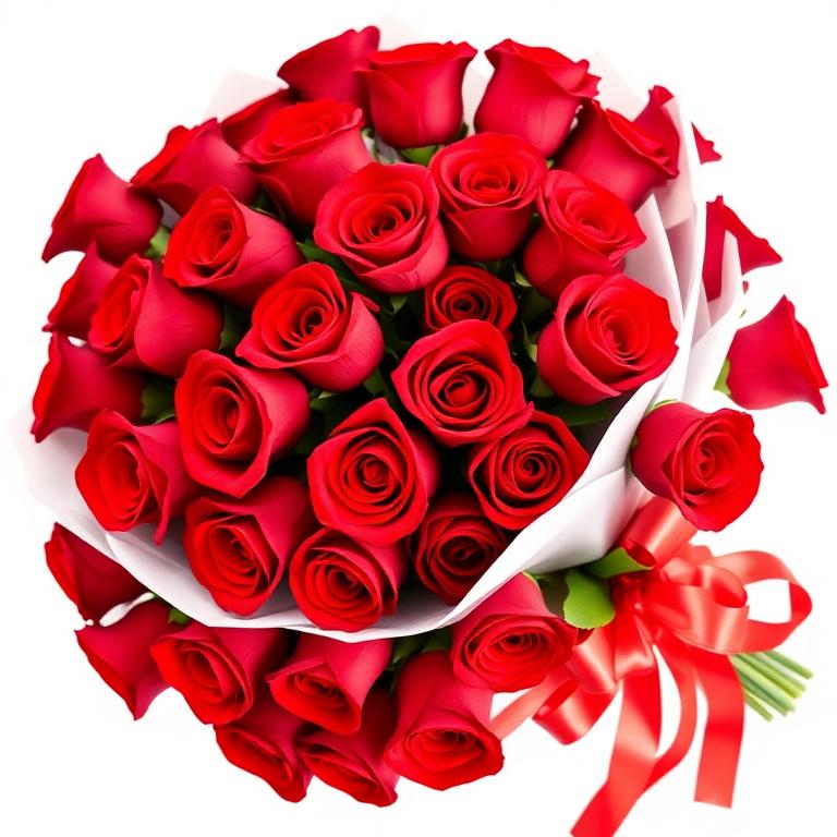 Buquê de 24 Rosas Vermelhas Premium